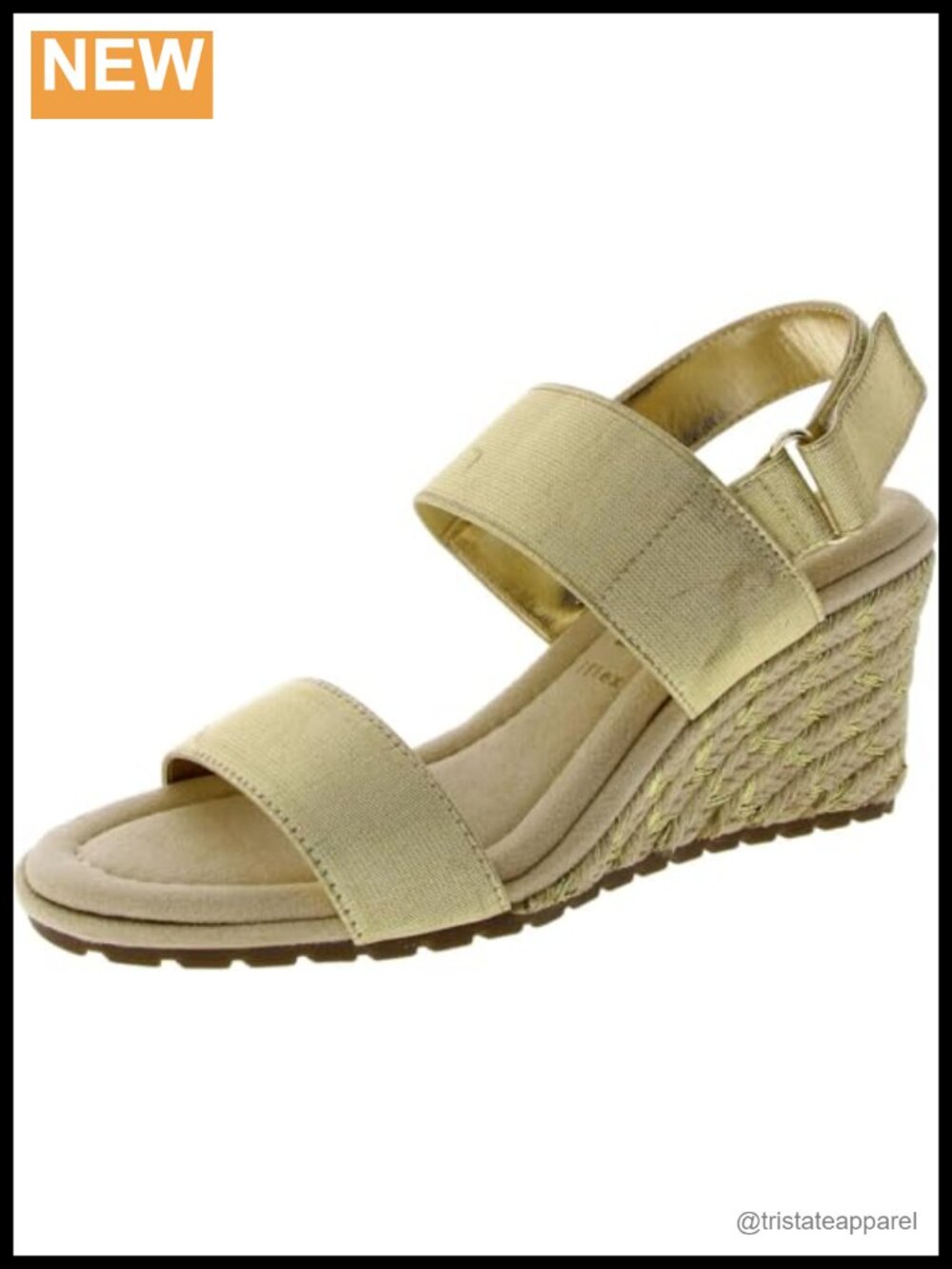 Faux Leather Wedge Slingback Sandals Square Toe Breathable Casual